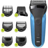 წვერსაპარსი Braun 310BT BLK, Electric Shaver, Black/Blue