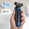 წვერსაპარსი Braun 60-B1500s Series 6, Electric Shaver, Blue/Black