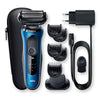 წვერსაპარსი Braun 60-B1500s Series 6, Electric Shaver, Blue/Black