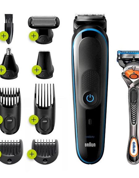 ტრიმერი Braun MGK5280, Hair Trimmer, Black/Blue