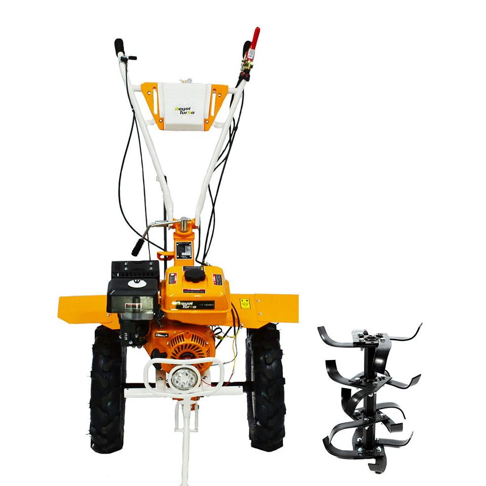 მოტობლოკი (ხელის ტრაქტორი) ROYAL TURBO RT1000 170F 7Hp ბენზინზე